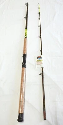 AMERICAN SPIRIT Camouflage Catfish Casting Rod 9' 2PC Cork Handle Glow Tip