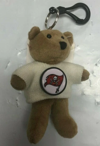 Tampa Bay Buccaneers NFL  5" Plush Bear Backpack Clip & Keychain Cover