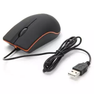 USB 3D Wired Optical Mini Mouse Mice For PC Laptop Computers black - Picture 1 of 10