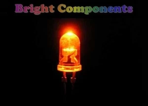 10 x Orange LED 5mm - Ultra Bright - UK Seller - Picture 1 of 1