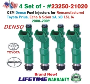 NEW OEM DENSO x4Fuel Injectors For 2001-2009 Toyota Prius 1.5L I4 #23250-21020 - Picture 1 of 5