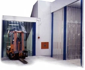 3m (w) x 3m (d) - PVC Strip Curtain / Door Strip Kit - 300mm x 3mm Strips - Picture 1 of 4
