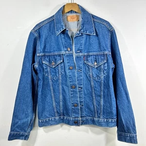 Vintage 70’s Levi’s Denim Trucker Jacket Type 3 Mens 42 70505 0217 Levis Jean - Picture 1 of 5