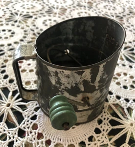 TAMIZ MANUAL NESCO VINTAGE 1 TAZA CON PERILLA DE MADERA - Imagen 1 de 3