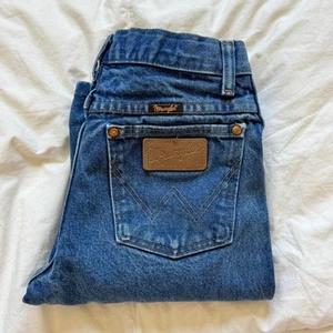 Vintage cowboy cut straight leg jeans boys sz 14  heavyweight denim casual - Picture 1 of 8