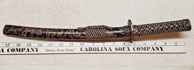 17.5” Fighter Plus Satan Fantasy Sword – Stainless Steel – Black Cord Wrapped... - Image 1 of 4