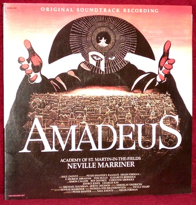 OST 2 LP AMADEUS NEVILLE MARRINER /MOZART 1984 FANTASY ORIG PRESS NO C/O BOOKLET - Image 1 of 3