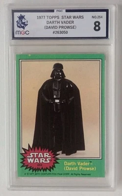 1977 TOPPS STAR WARS DARTH VADER (DAVID PROWSE) #254 GRADED 8 - Image 1 of 4