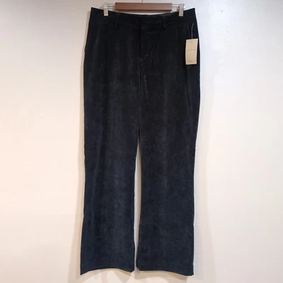 Calça Coldwater Creek Feminina 12 Preto Whisper Veludo Bootcut Elástico Clássico Nova com etiquetas - Imagem 1 de 4