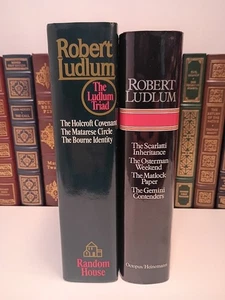 Robert Ludlum 7 Novel Omnibus: 2 Complete Books Vintage Thriller Set - Like New - Picture 1 of 6