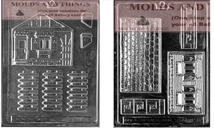Lille House and Keys house and Key Chocolate Candy Mold - Picture 1 of 2