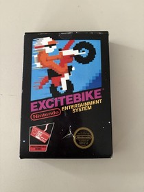 Excitebike NES CIB TESTED & WORKS W/5 Screws+Seal+Hangtab+Manual+Poster