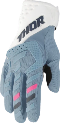 Guantes de espectro para mujer THOR 3331-0266 - azul claro/blanco - grandes Foto 1 de 3