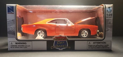 1969 Dodge Charger R/T Red  "Muscle Car Collection" 1/25 Diecast Model Car kids - Image 1 of 4