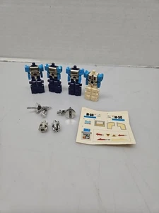 4 Takara Robotech Blockman Robolinks weiß und blau plus einige Teile. - Bild 1 von 5