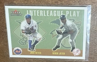 2003 FLEER TRADITION UPDATE GLOSSY /100 DEREK JETER JOSE REYES INTERLEAGUE PLAY - Image 1 of 3