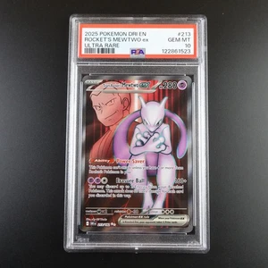 PSA 10 Team Rocket's Mewtwo ex 213/182 Pokemon Destined Rivals Full Art Graded - Bild 1 von 7