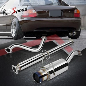 SISTEMA DE ESCAPE TRASERO SS CAT ACERO INOXIDABLE PARA 93-97 HONDA DEL SOL PUNTA QUEMADA - Imagen 1 de 5