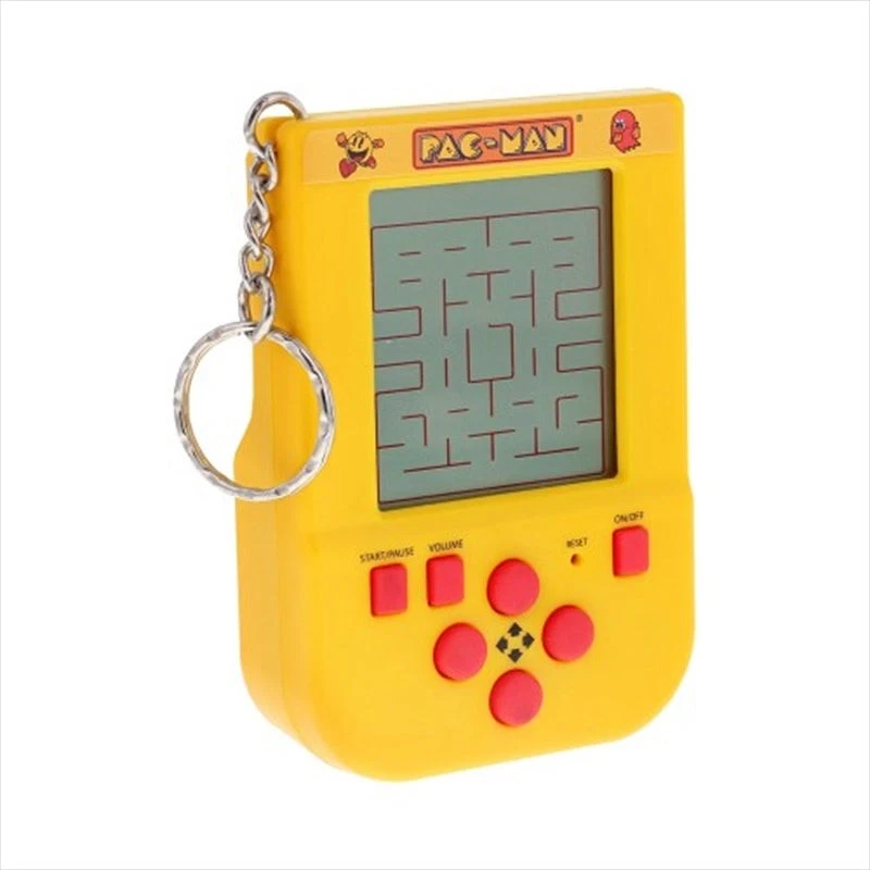 Pac-Man Mini Handheld Console Game Keyring Keychain - Retro Video Games