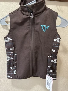 CH Cowgirl Western Poly Shell Weste Western Wear Dark Chocolate XS/5 Neu Mit Etikett - Bild 1 von 3