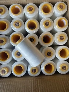 50 Spools Ivory Multi Purpose Serger Sewing Threads T27 Quality 6000 YDS / Cone - Picture 1 of 8