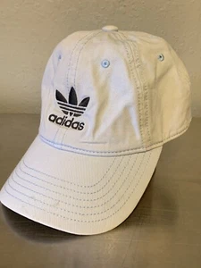 Adidas Womens Adjustable Strap Hat Cap Light Blue with Embroidered Navy Logo - Picture 1 of 9