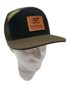 Citizen 33 Brewery Trucker Snapback Hat Green Camo With Logo Patch On Front - Picture 1 of 8