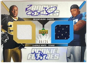 2006 Upper Deck Rookie Futures Reggie Bush/LenDale White Auto Relic RC 06/25 - Picture 1 of 2