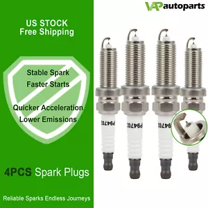 4× Double Iridium Spark Plugs For Nissan Altima 2013-2020 Rogue 2014-2020 2.5L - Picture 1 of 8