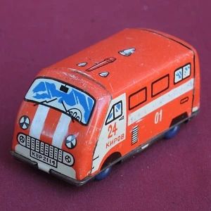 Antiguo camión URSS/BOMBERO 01/ soviético 1950 juguete acero prensado bombero metal coche - Imagen 1 de 7