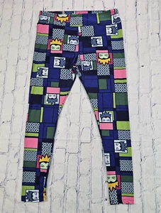 LULAROE WOMENS TC TALL CURVY Walt Disney Ursula Evil Queen Square Block Leggings - Picture 1 of 8