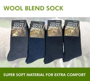 Warm Winter Socks Fur Thermal Sock Lamb Wool Merino Heated Sox s7-12 - Picture 1 of 7