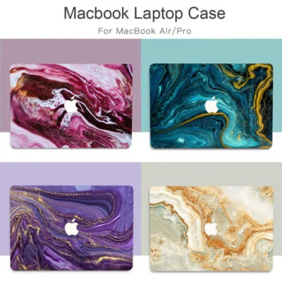 Liquid Marble Hard Laptop Cover For Macbook 2025 M5 Pro 14 Air 13 15 16 12 11 in - Image 1 of 4