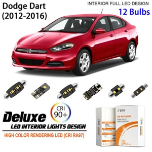 Kit de luces interiores LED para Dodge Dart 2012-2016 bombillas domo blancas actualización - Imagen 1 de 8