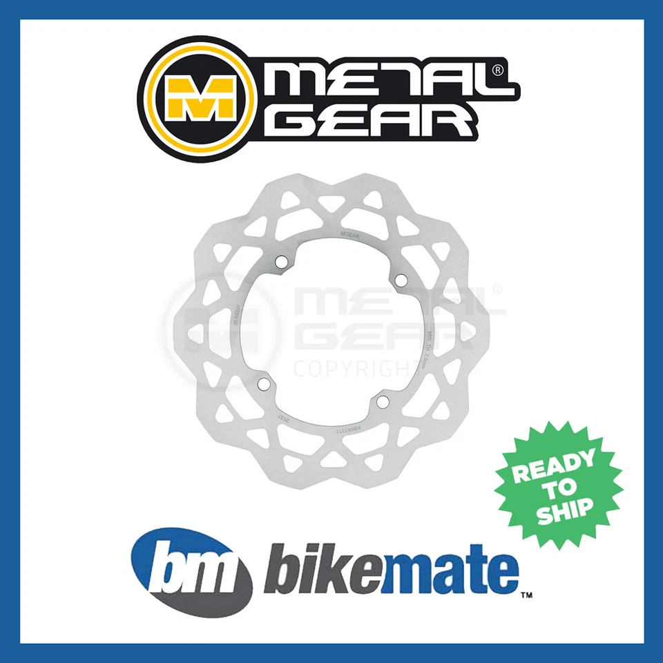 MetalGear Brake Disc Rotor Front L for SUZUKI RMZ 450 2014 2015 2016 2017 2018 — 第 1/1 张图片