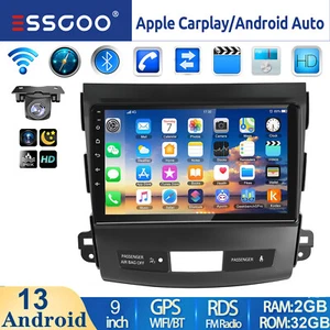 Android 13 Carplay Autoradio GPS +Kam Für Mitsubishi Outlander Citroen C-Crosser - Bild 1 von 14