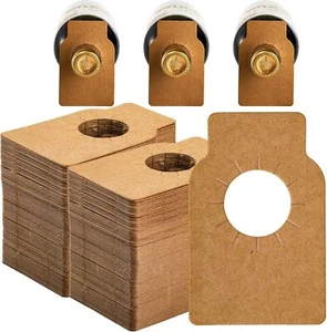 Etiquetas de cuello de botella de vino de papel Kraft de 500 piezas para marcadores de estantes de vino de bodega - Imagen 1 de 3