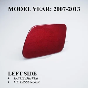 Tapa de cubierta de arandela de faros para BMW X5 E70 lado izquierdo 2007-2013 rojo bermellón A82 - Imagen 1 de 10