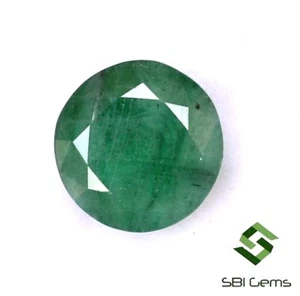 1.87 Cts Certified Natural Emerald Round Cut 7.50 mm Calibrated Loose Gemstone - Picture 1 of 5