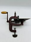 Vintage Cast Iron Hand Crank Pinking Machine Fabric Cutter Chandler Ayer MASS