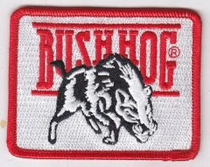 50 piezas parches bordados BUSH HOG planchados 3,25"x2,5" - Imagen 1 de 1