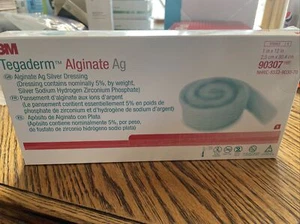3M 1 BOX/5 EA Plus 3 Tegaderm Alginate Ag Silver Dressing 1" x 12" Rope 90307 - Picture 1 of 4