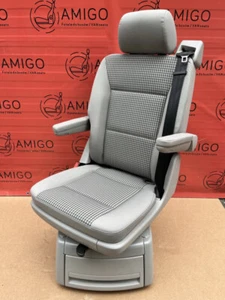 VW T6 asiento giratorio Multivan asiento trasero asiento individual VALLEY gris California T5 - Imagen 1 de 1