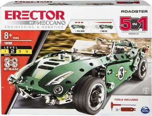 New Erector Meccano Roadster 5-In-1 Building Kit level 2 STEM Education Toy 12C - Picture 1 of 8