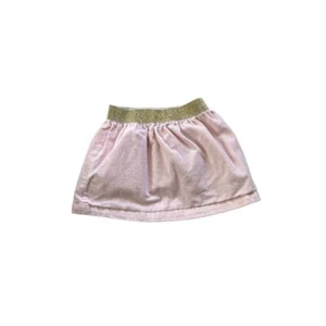 Small (4) Isaac Mizrahi Pink Gold Band Corduroy Skirt - Picture 1 of 6