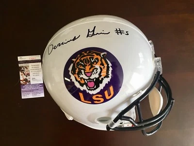 Derrius Guice Signed LSU Tigers Fullsize Helmet JSA Coa Geaux Tigers - Image 1 of 2