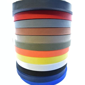 Polypropylene Webbing Strap Tape Choice of Colour Width And Length - Picture 1 of 14