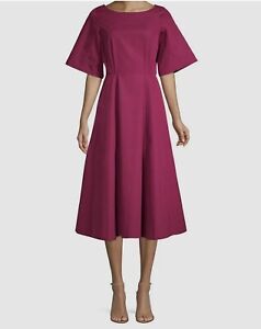 $1490 Derek Lam New York Women's Purple Taffeta Kimono Sleeve Dress Size US 4