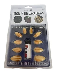 Billy-Bob Teeth Dark Side Glow in the Dark Claws Halloween Fingernails Costume - Picture 1 of 7