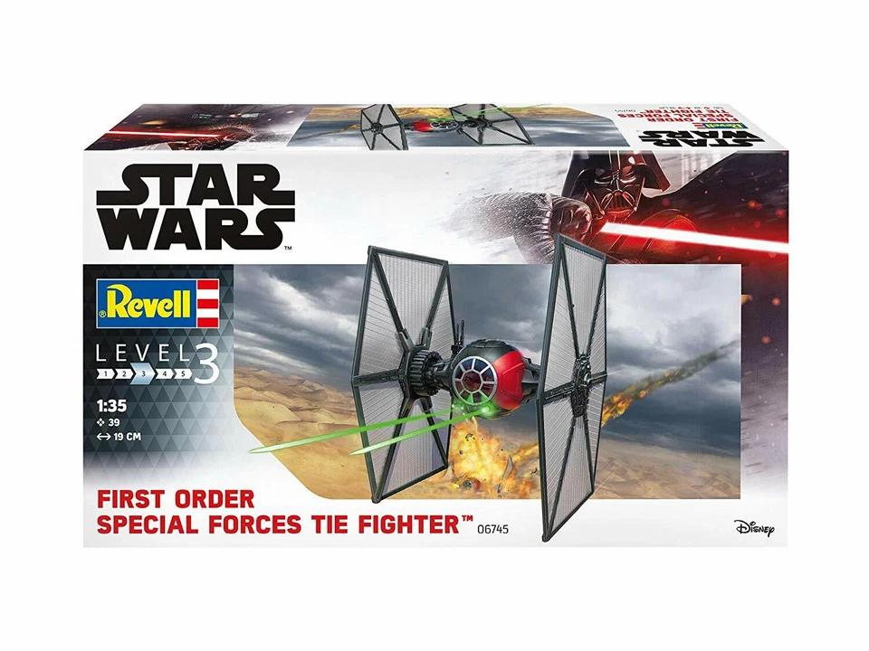 REVELL KIT 1:35 STAR WARS FIRST ORDER SPECIAL FORCES TIE FIGHTER  ART 06745 - Immagine 1 di 1